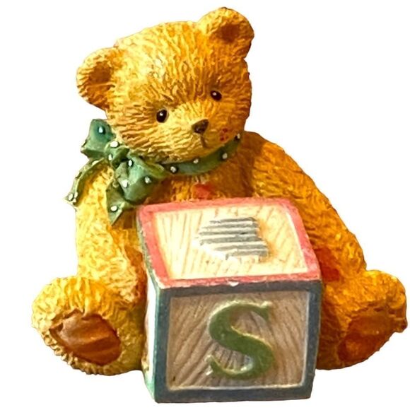 Vintage 1995 Priscilla Hillman S Alphabet Bear Cherished Teddies - Picture 1 of 4
